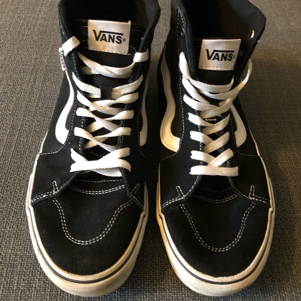 Vans Black and White Shoes